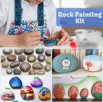 Bigotters Rock Painting Kit for Kids, Arts and Crafts for Girls and Boys Ages 6-12 Art Craft Gift for Rock Painting Supplies for Painting Rocks for Christmas Thanksgiving Kids